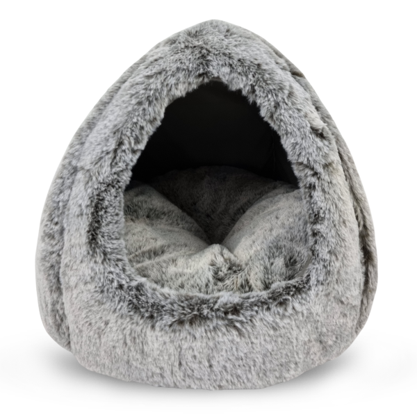 Katzenbett - Katzenhöhle - 33x26 cm - Farbe grau